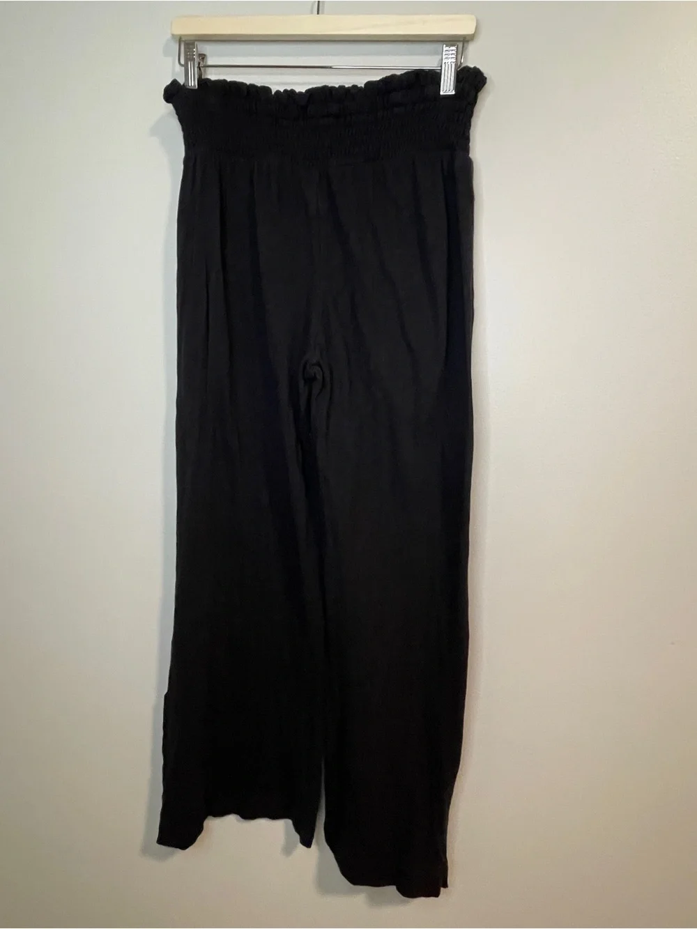 FP Beach Black Wide-Leg Pull-On Pants with Button Hem - Picture 5 of 7